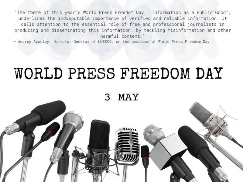 World Press Freedom Day, 3 May